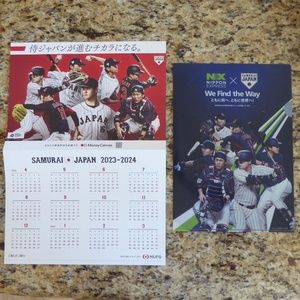 WBC Calendar Clear File Baseball Samurai Japan Tokyo Dome Novelty Ohtani Sasaki